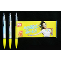 Promotional yellow translucent banner pen